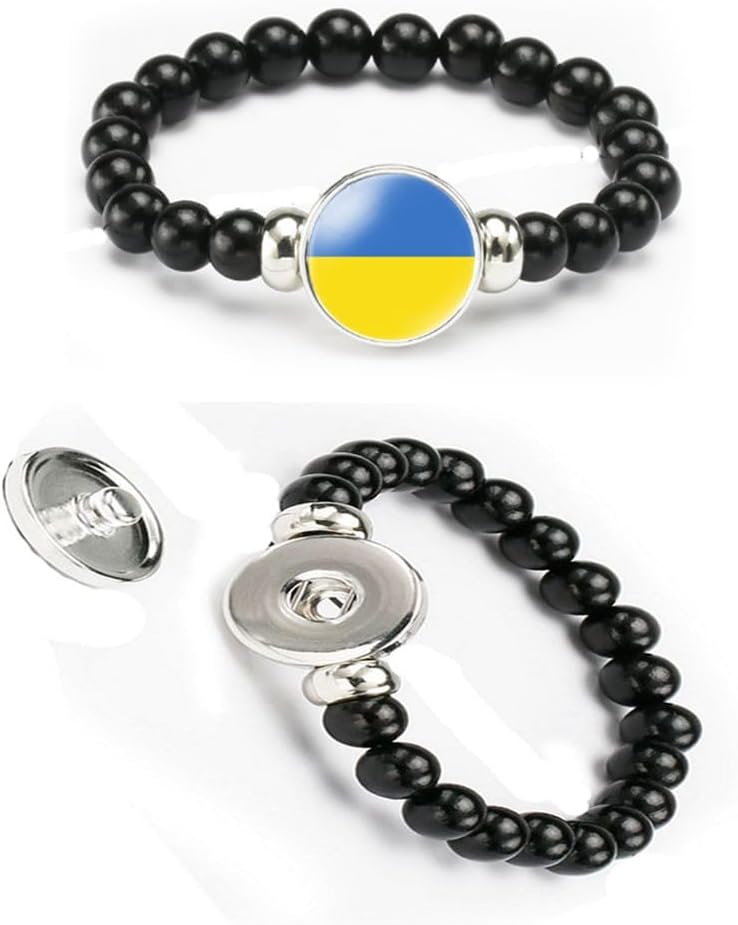 vmcoatdu National Flag Bracelet Elastic Rope Beaded Bracelet Support Your Country Travel Souvenir Gifts for Men Women - Image 4